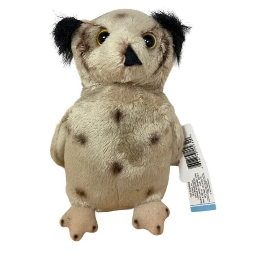 Nat And Jules Demdaco Owl Beanbag 6.5 In Realistic nwt Plush Forest Bird